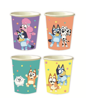 Bluey Party Becher 'Hooray!', 8er Pack