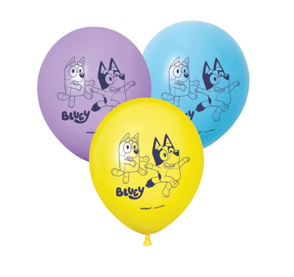 Bluey Luftballons, 6 Stück, Ø 30 cm