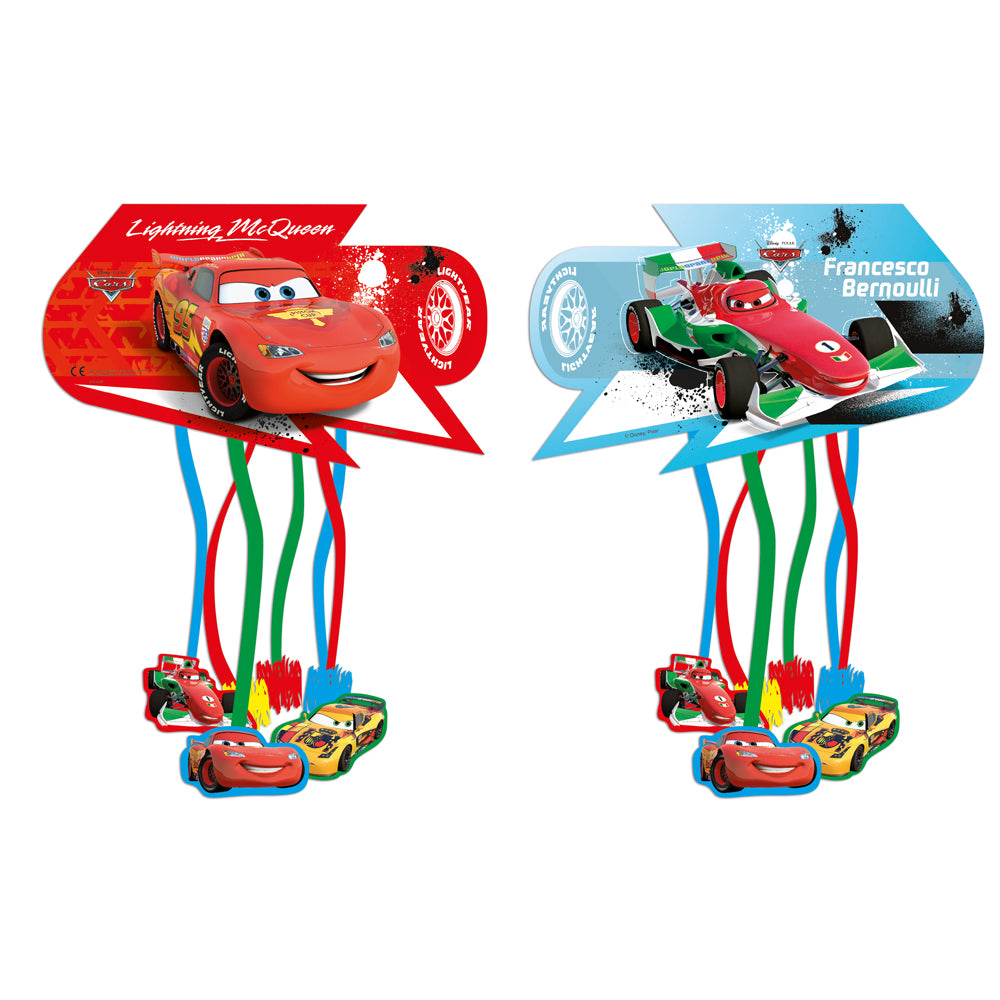 Pinata Disney Cars, Bänder zum Ziehen kinderparties-shop