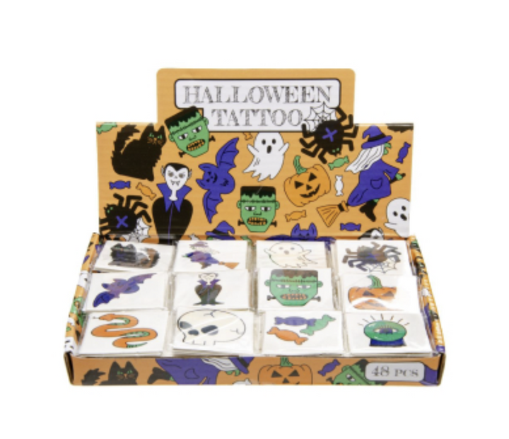 Tattoos Halloween, Mitgebsel, 12 Tattoos kinderparties-shop