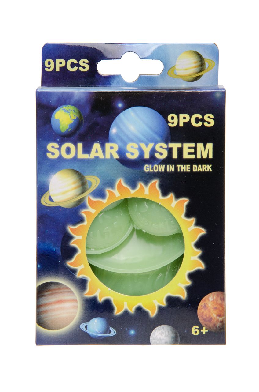 Weltraum Glow in the dark Sonnensystem, 9-tlg kinderparties-shop