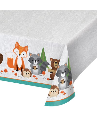 Tischdecke Waldtiere, Woodland Party, 137 x 259 cm
