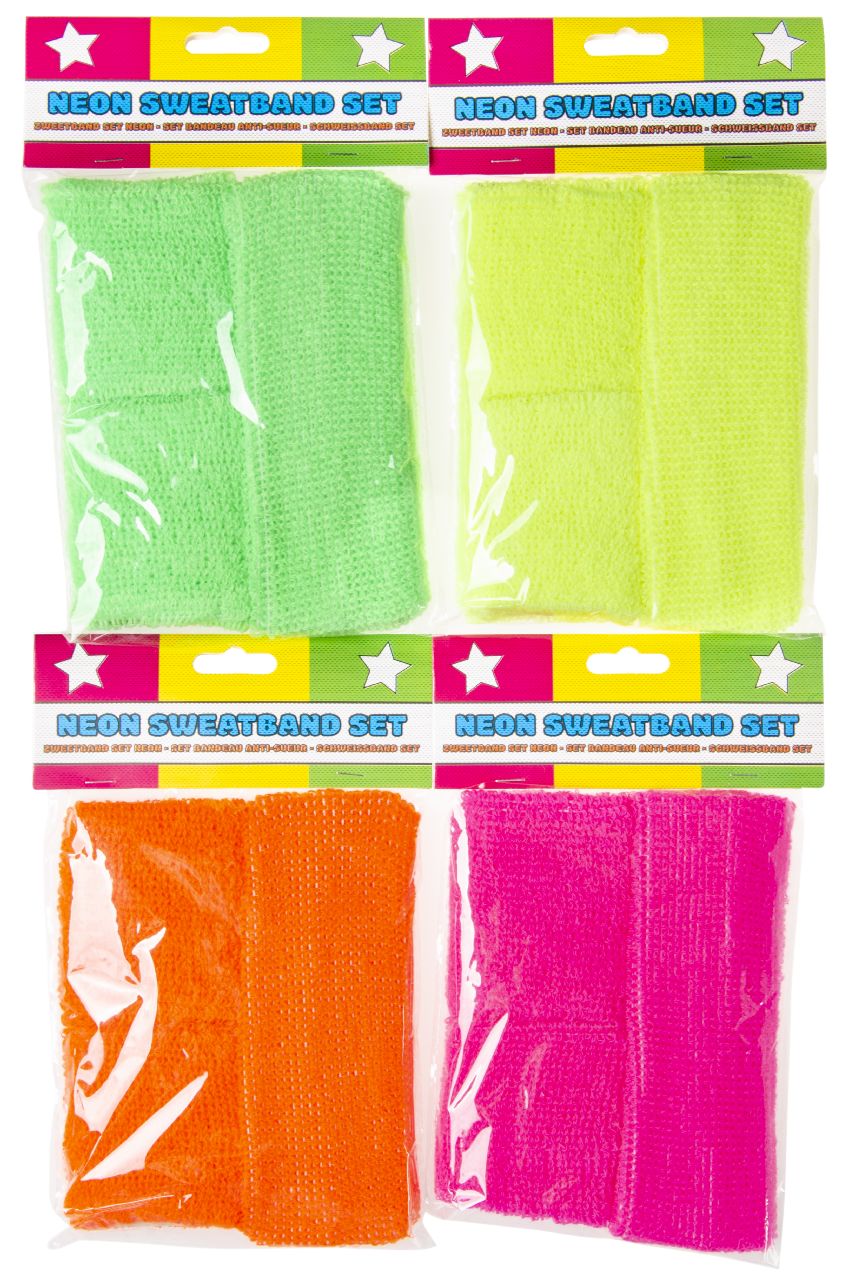 Partyspass-Schweissband-Neon-Farben-Mix-3er-Pack