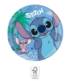 Stitch & Angel Kuchen Teller, 20 cm, 8er Pack kinderparties-shop