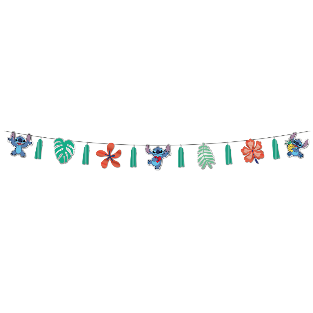 Stitch-&-Angel-Premium-Girlande-mit-Metallic-Quasten-1-7-m