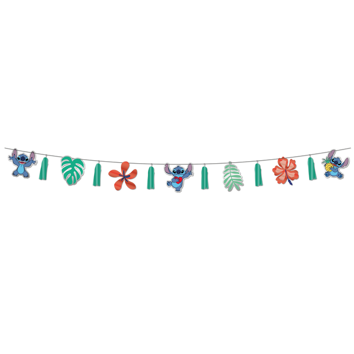 Stitch-&-Angel-Premium-Girlande-mit-Metallic-Quasten-1-7-m