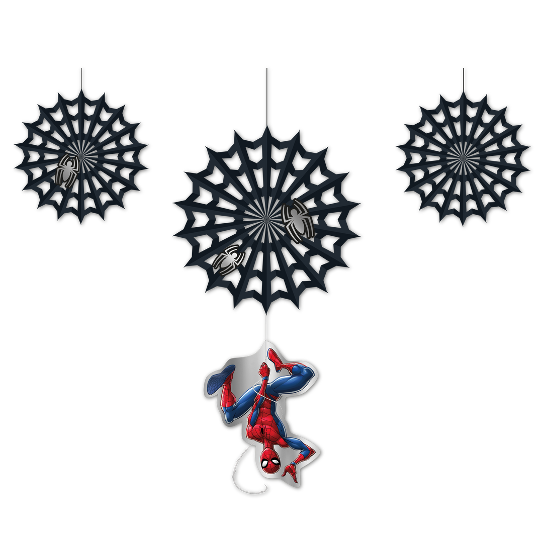 Hängedeko-Spiderman-World-of-Webs-4er-Set