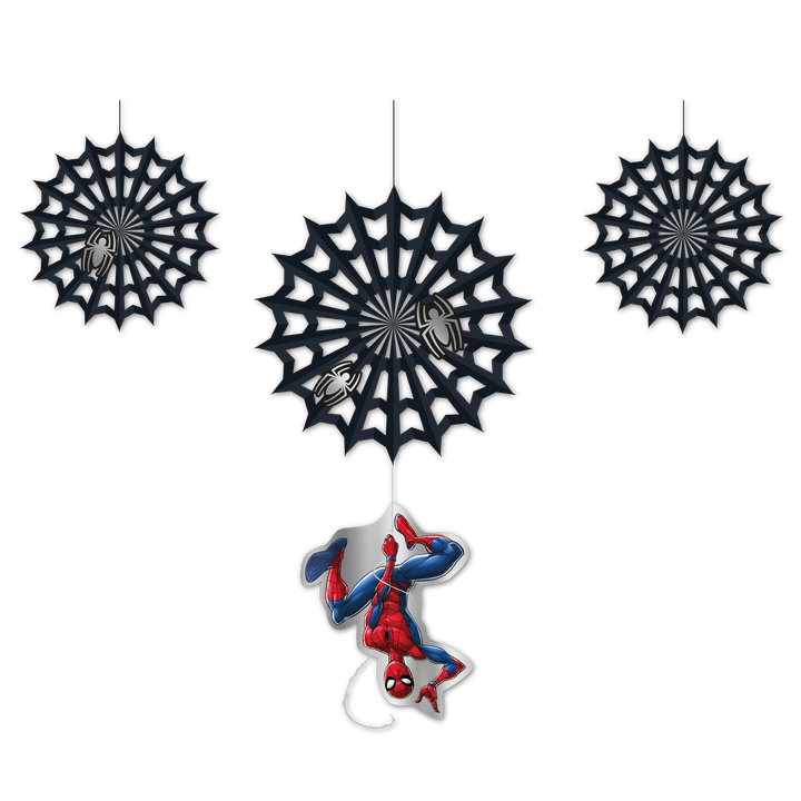 Hängedeko-Spiderman-World-of-Webs-4er-Set