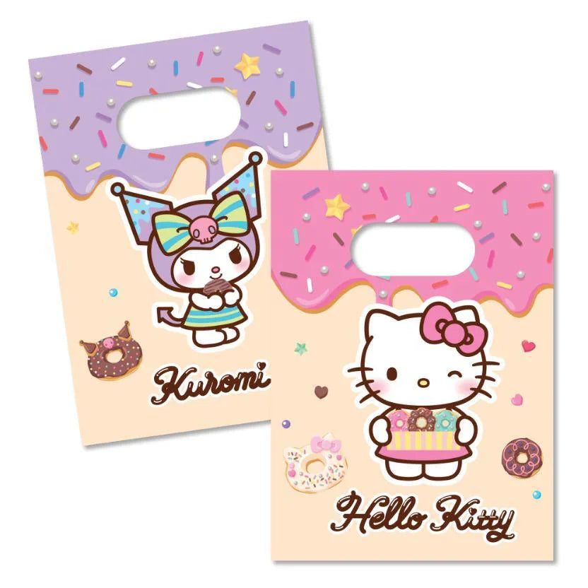 Hello-Kitty-&-Kuromi-Mitgebsel-Tüten-Papier-4-Stück
