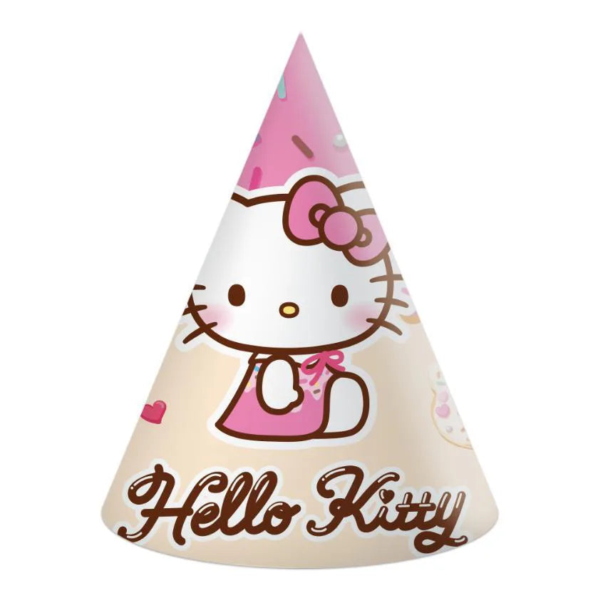 Partyhüte-Hello-Kitty-&-Kuromi-6-Stück