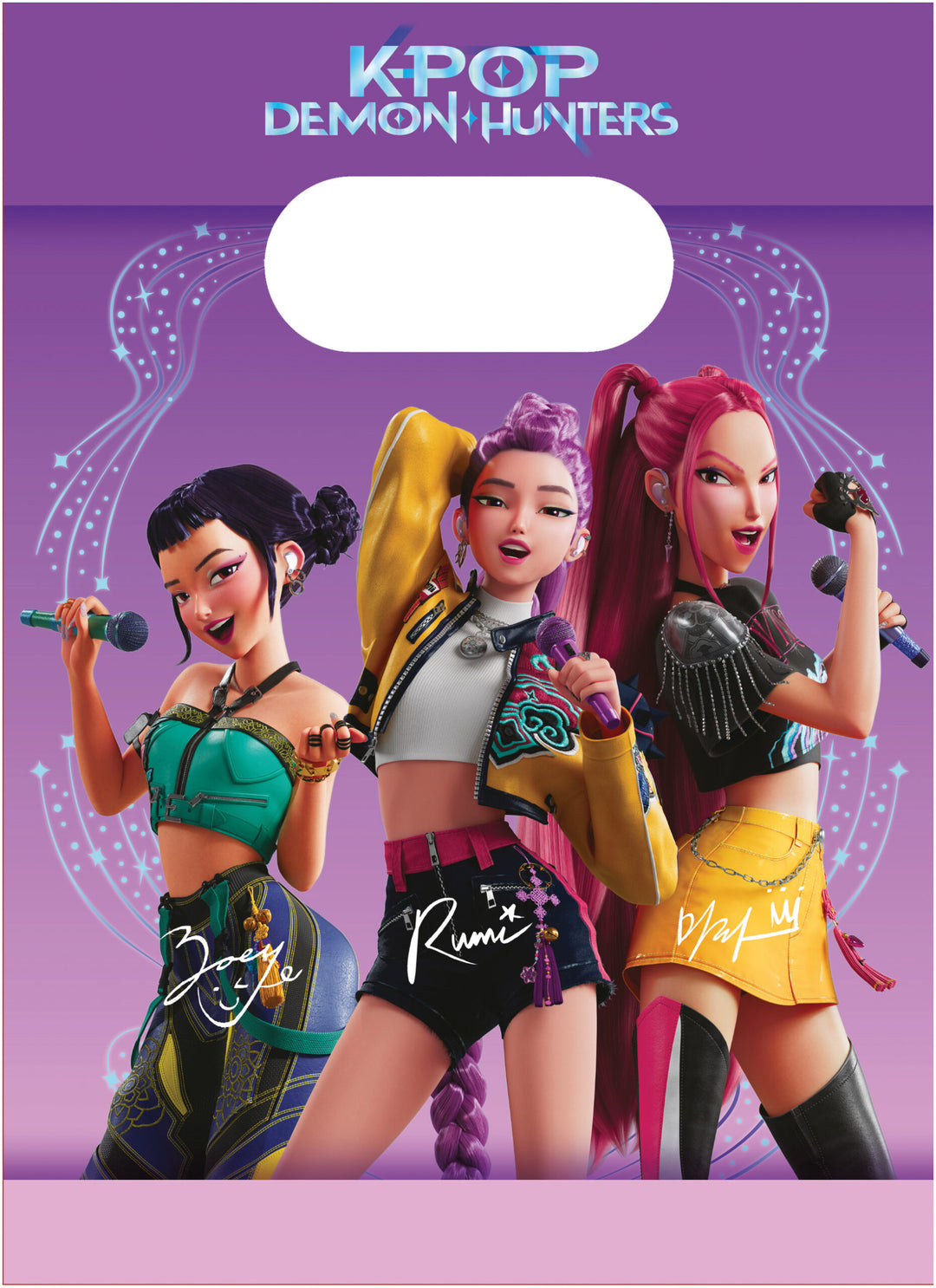 K-Pop-Demon-Hunters-Mitgebseltüten-Papier-4-Stück