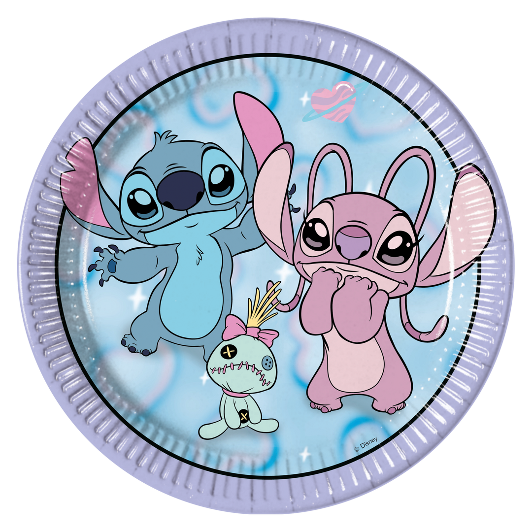 Partyteller-Stitch-&-Angel-8-Stück-Ø-23-cm