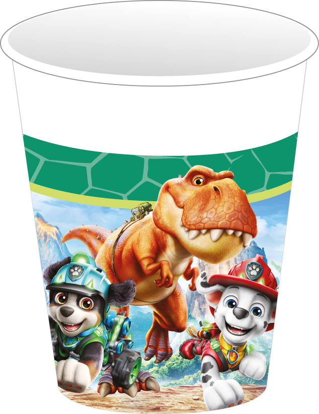 Partybecher Paw Patrol 3 Dino Movie, 8 Stück