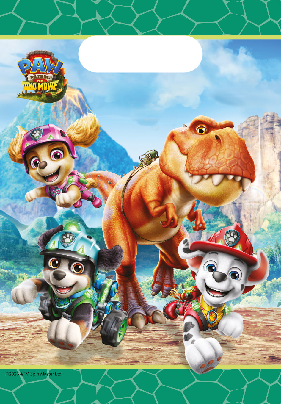 Partytüten Paw Patrol 3 Dino Movie, 4 Stück