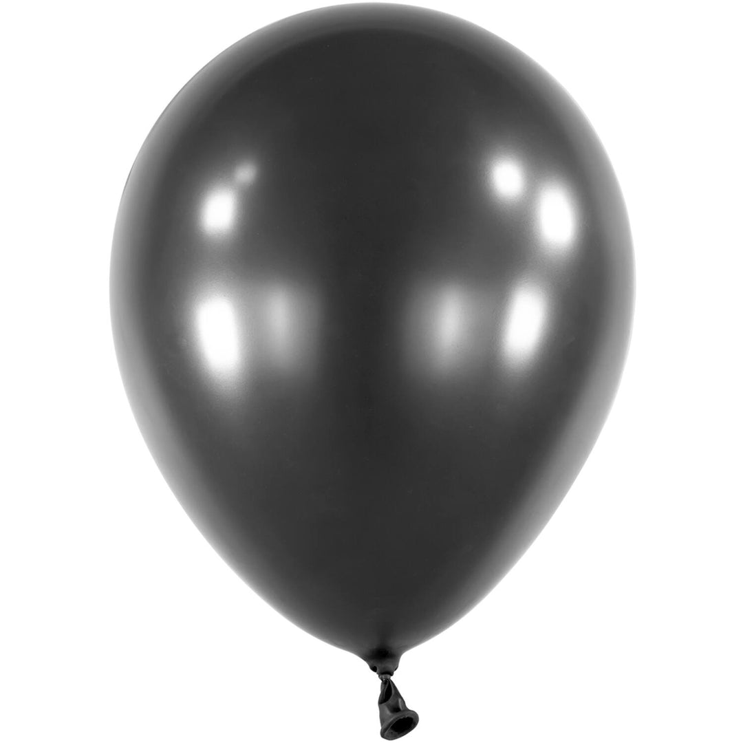 Superpack Luftballons Schwarz, biologisch abbaubar für Deine Party, Ø 28 cm, 50 Stück