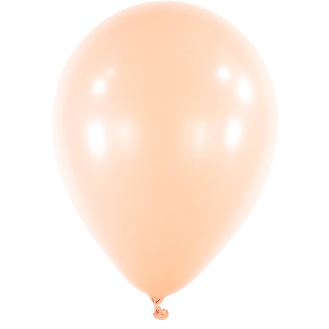Megapack kleine Luftballons Macaron Peach,  Ø 13 cm, 100 Stück