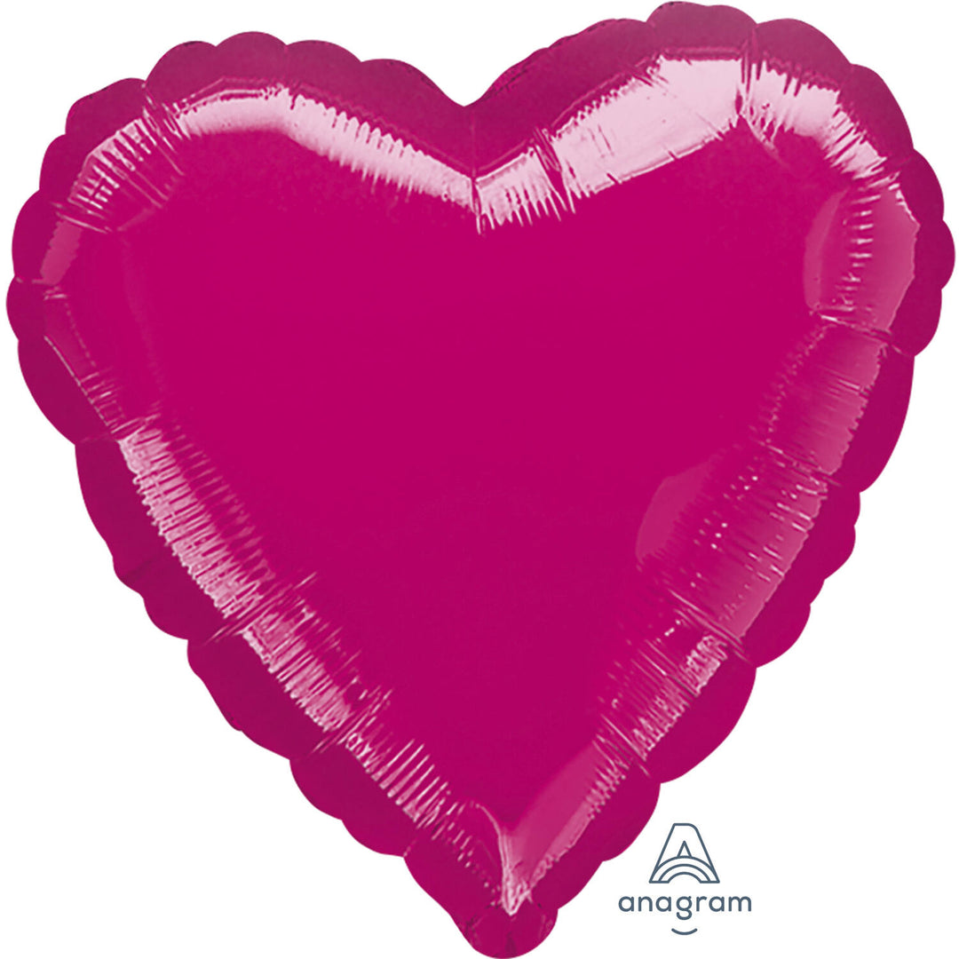 Folienballon Herz Pink, 45 cm
