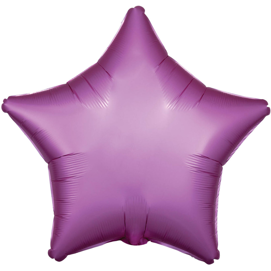 Folienballon Stern, Violett Seidenmatt, 50 cm