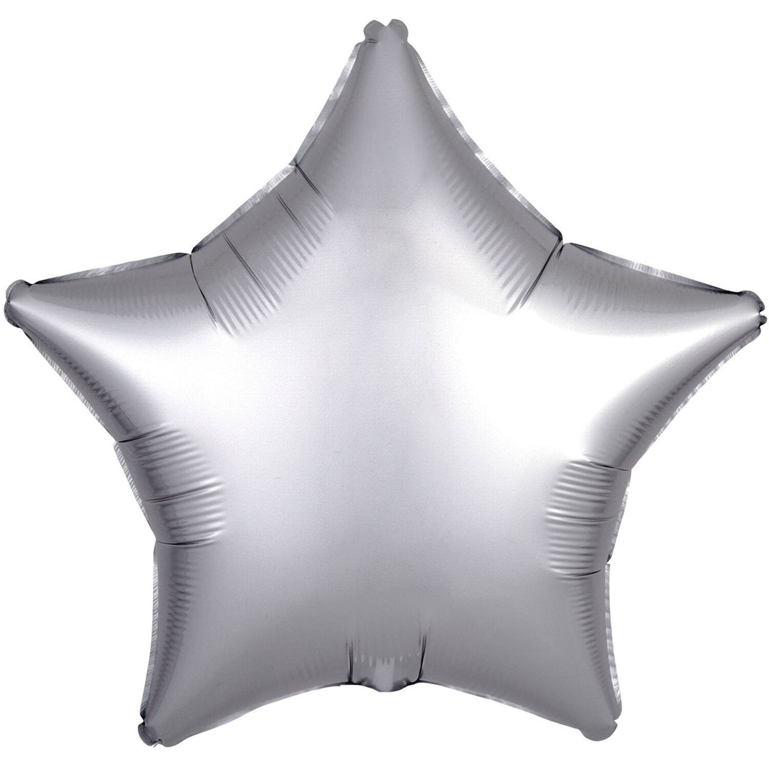Folienballon, Stern, silber, 50 cm