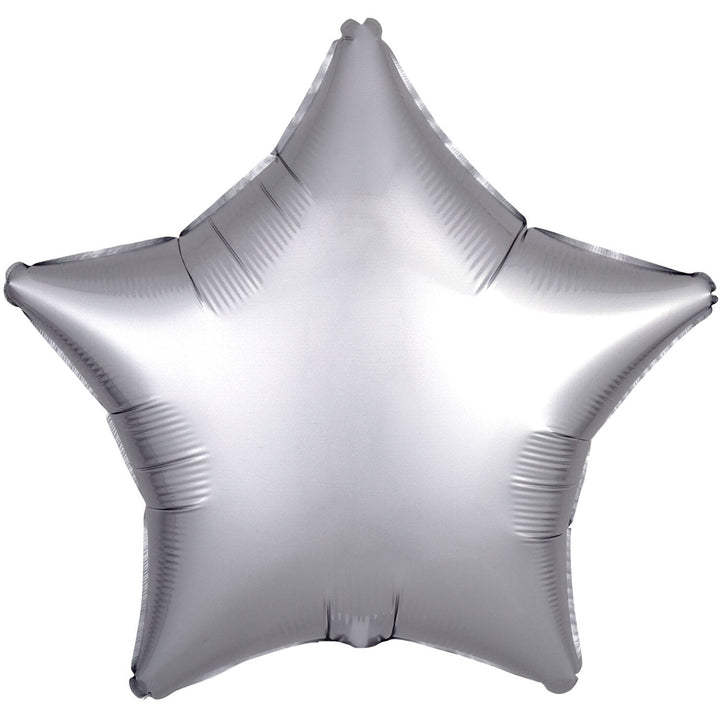 Folienballon, Stern, silber, 50 cm