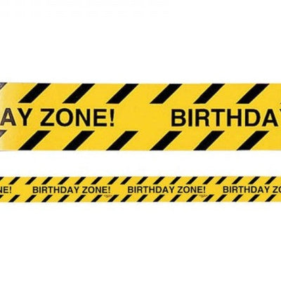 Absperrband Baustelle "Birthday Zone", 13.7 m