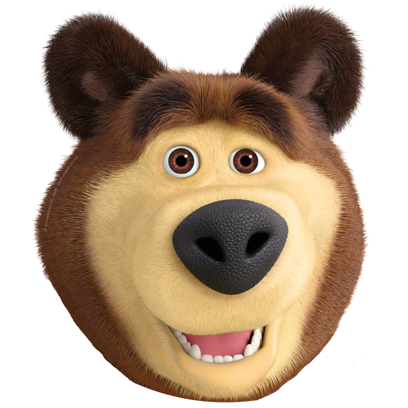 Masha e l'orso, maschera, confezione da 6