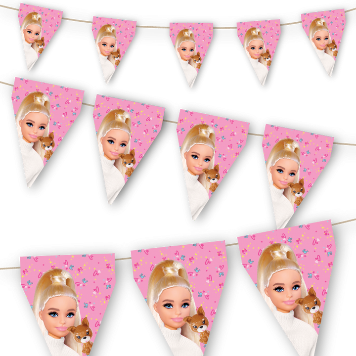 Barbie Party Deko Set, 58-teilig für 6-8 Kinder
