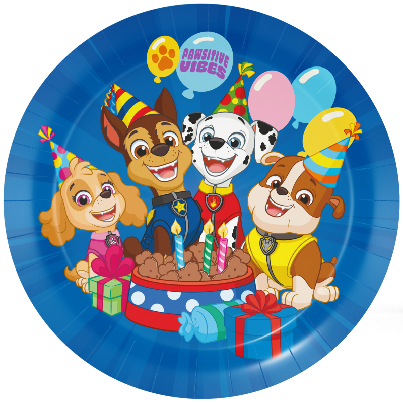 Party Set Paw Patrol, Mottobox für Kindergeburtstag, 58-teilig für 6-8 Kinder