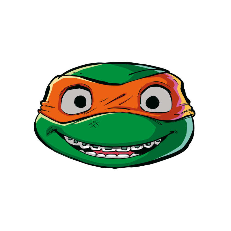 Tortues Ninja, masque, pack de 6