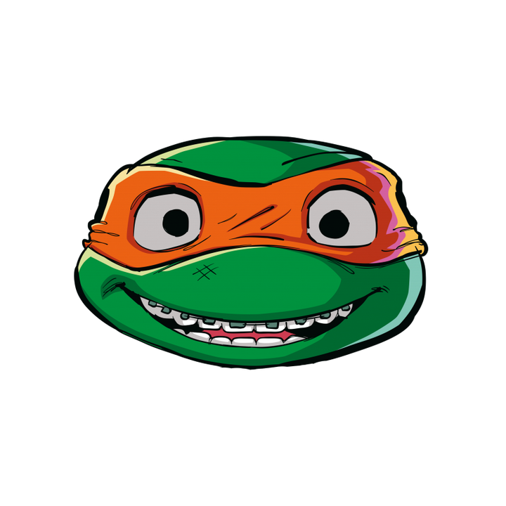 Tortues Ninja, masque, pack de 6