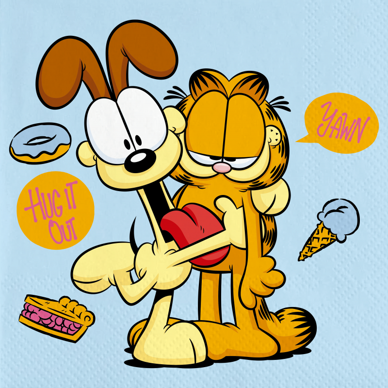 BeenSmile Cartes Invitation Anniversaire Garfield - 6 Unités Enfants Garçons Filles