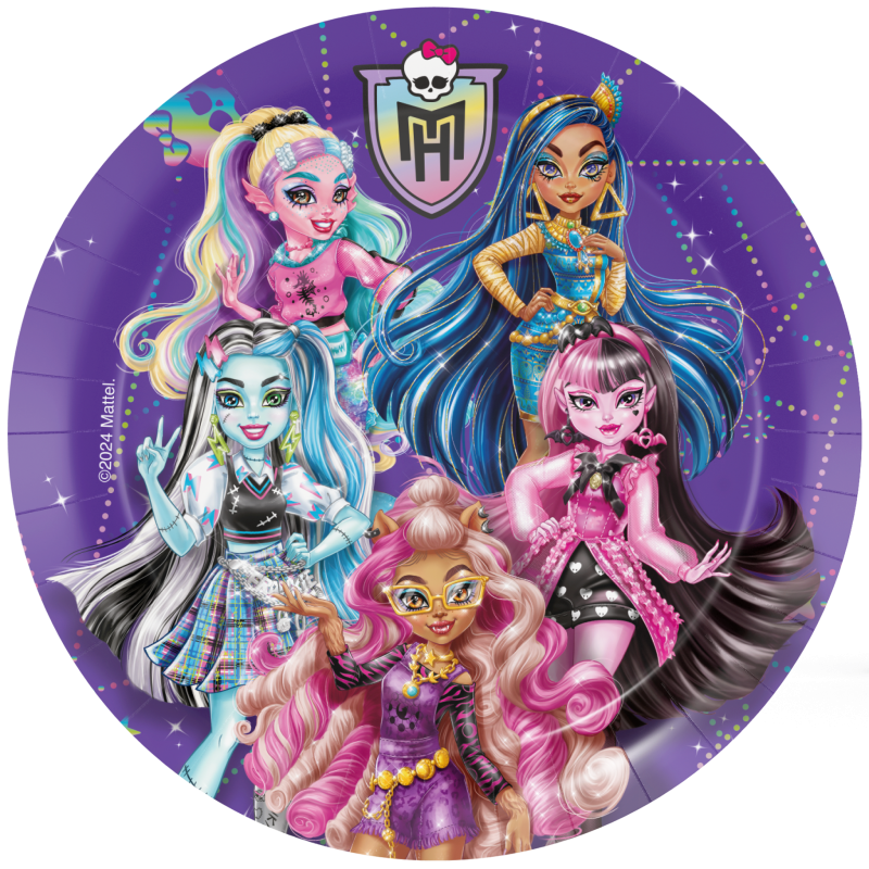 Monster High Party Deko Set, 58-teilig für 6-8 Kinder