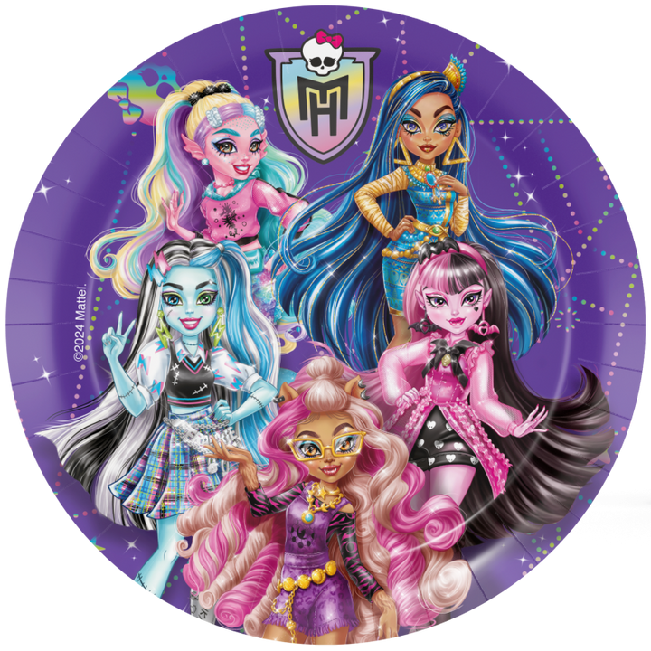 Monster High Party Deko Set, 58-teilig für 6-8 Kinder