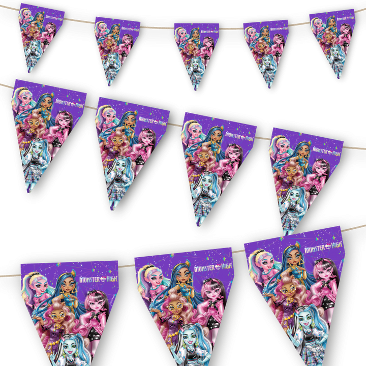 Monster High Party Deko Set, 58-teilig für 6-8 Kinder