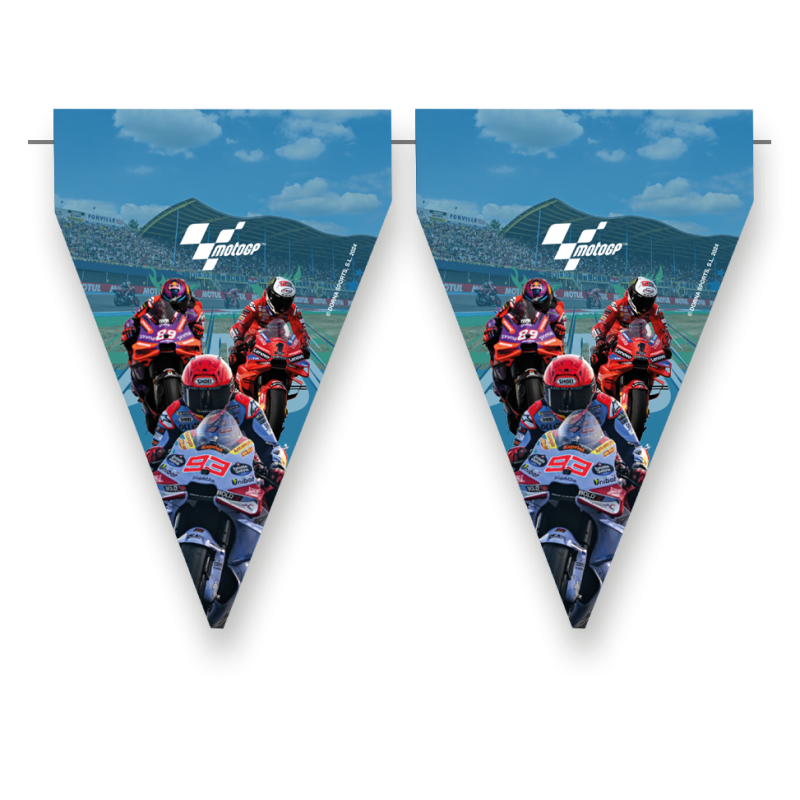 Moto GP, Wimpelkette, Mototrrad, 3 m
