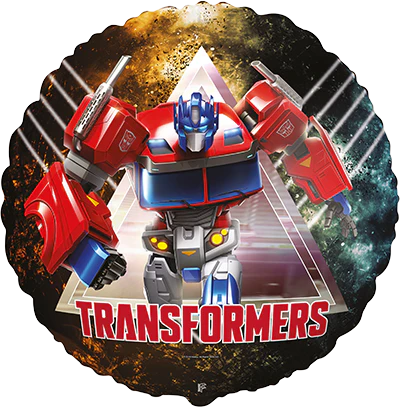 Folienballon Transformers Optimus Prime, 1 Stück, Ø 45 cm