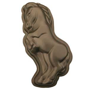 Horse baking tin, Silver Star the horse image