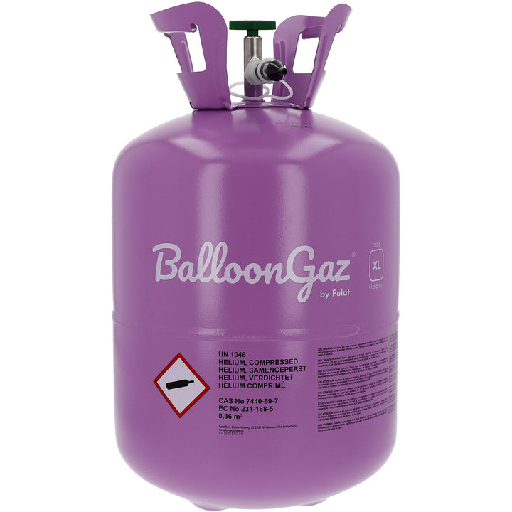 Helium von BalloonGAZ, XL, für bis zu 50 Luftballons