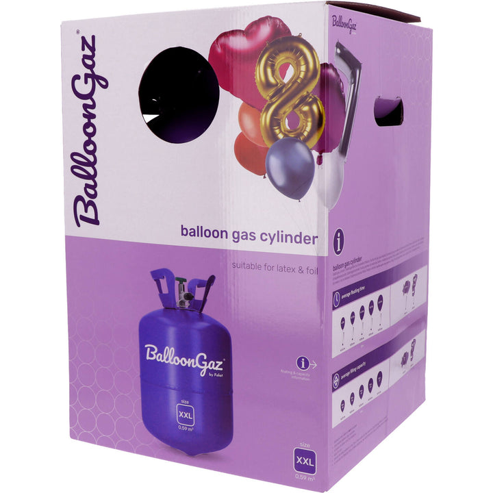 XXL Helium von BalloonGAZ, XXL, 0,59m3, für bis zu 80 Luftballons