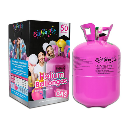 Ballongas Helium, 0.36m3, für bis zu 50 Luftballons - ideal für Folienballons image