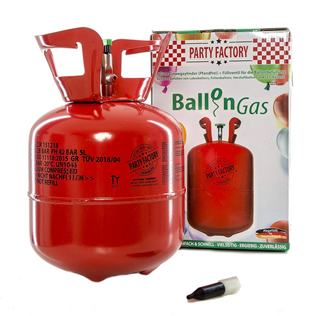 Ballongas Helium, 0.2m3, für bis zu 30 Luftballons - ideal für Folienballons image