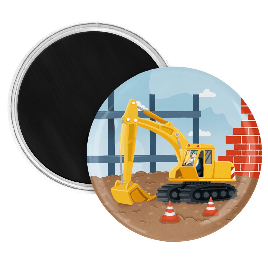 Bagger-Magnete-Mitgebsel-8er-Pack