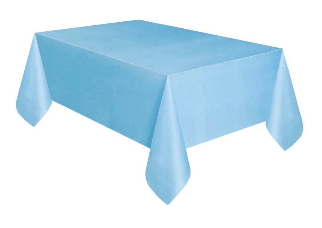 Tischdecke Hellblau, unifarben, 1 Stück, 137 x 274 cm