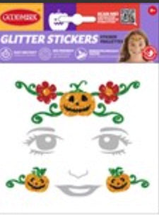 Autocollants visage Halloween pour enfants, 1 de 4 diff. Motifs