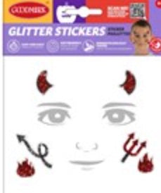 Autocollants visage Halloween pour enfants, 1 de 4 diff. Motifs