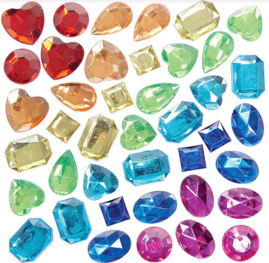 Pierres décoratives, pierres strass autocollantes en acrylique / pierres de cristal avec effet 3D, diff. Motifs