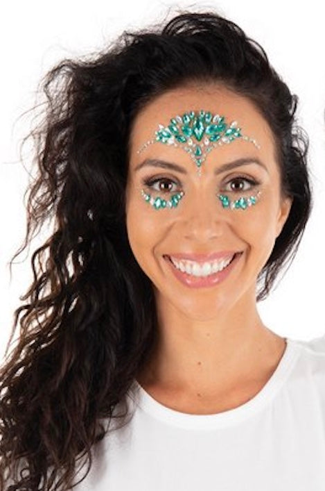 Face Jewels, rhinestone face stickers, party make-up, 1 motif