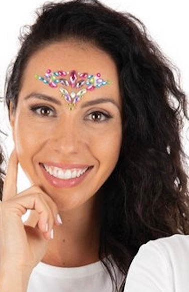 Face Jewels, rhinestone face stickers, party make-up, 1 motif