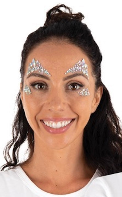 Face Jewels, rhinestone face stickers, snow queen, 1 motif