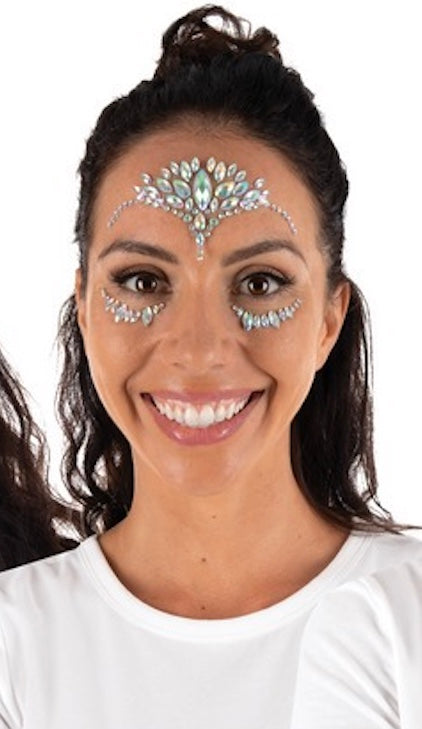 Face Jewels, rhinestone face stickers, snow queen, 1 motif